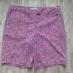 Lady Hagen Navy Blue, Pink & White Golf Shorts Size 10